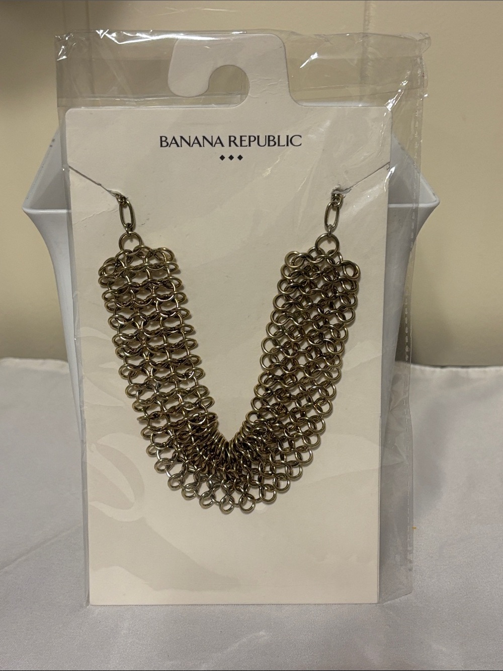 Banana Republic Gold-Tone Multi-Link Mesh Bracelet